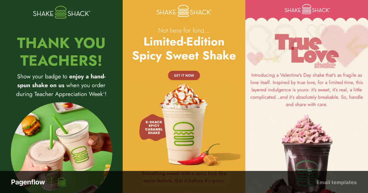 Shake Shack email templates